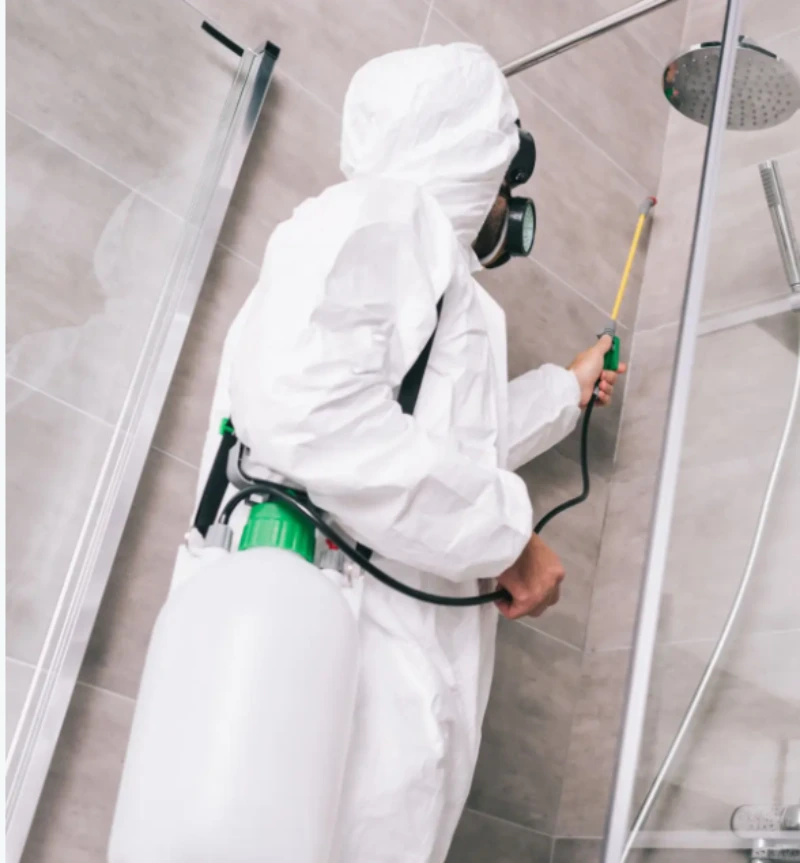 inspector testing mold
